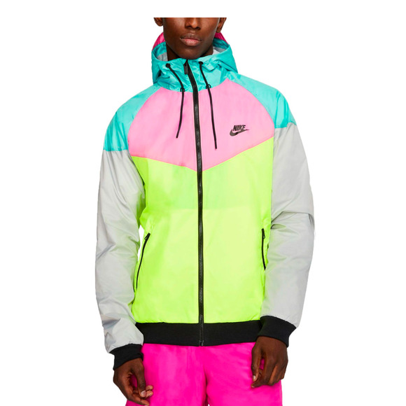 Nike Sportswear Heritage Windrunner Jacket NeonPink Teal,  Sz M, Unisex - Picture 1 of 15